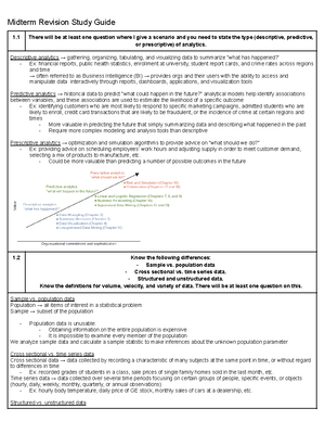 Business Analytics Smartbook Chapter 7-12 - Smartbook Chapter 7: The ...