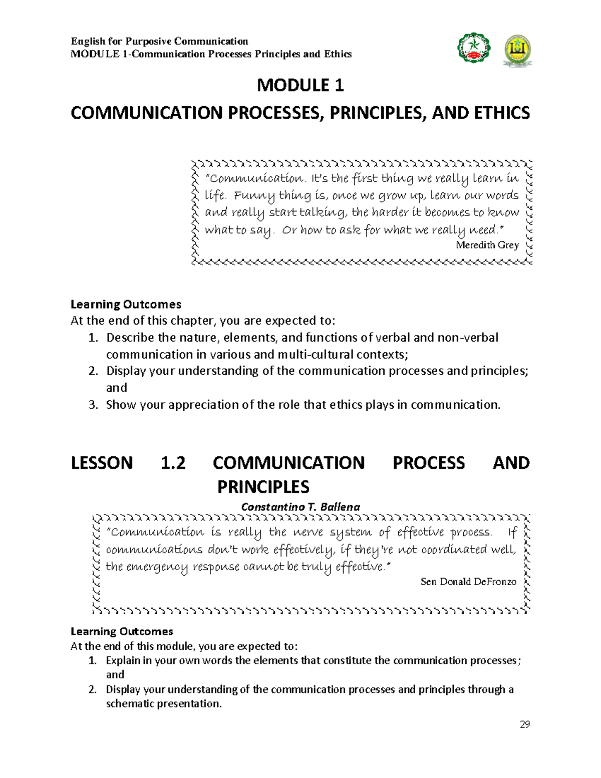 Purposive Communication - Principles And Communication Processes ...