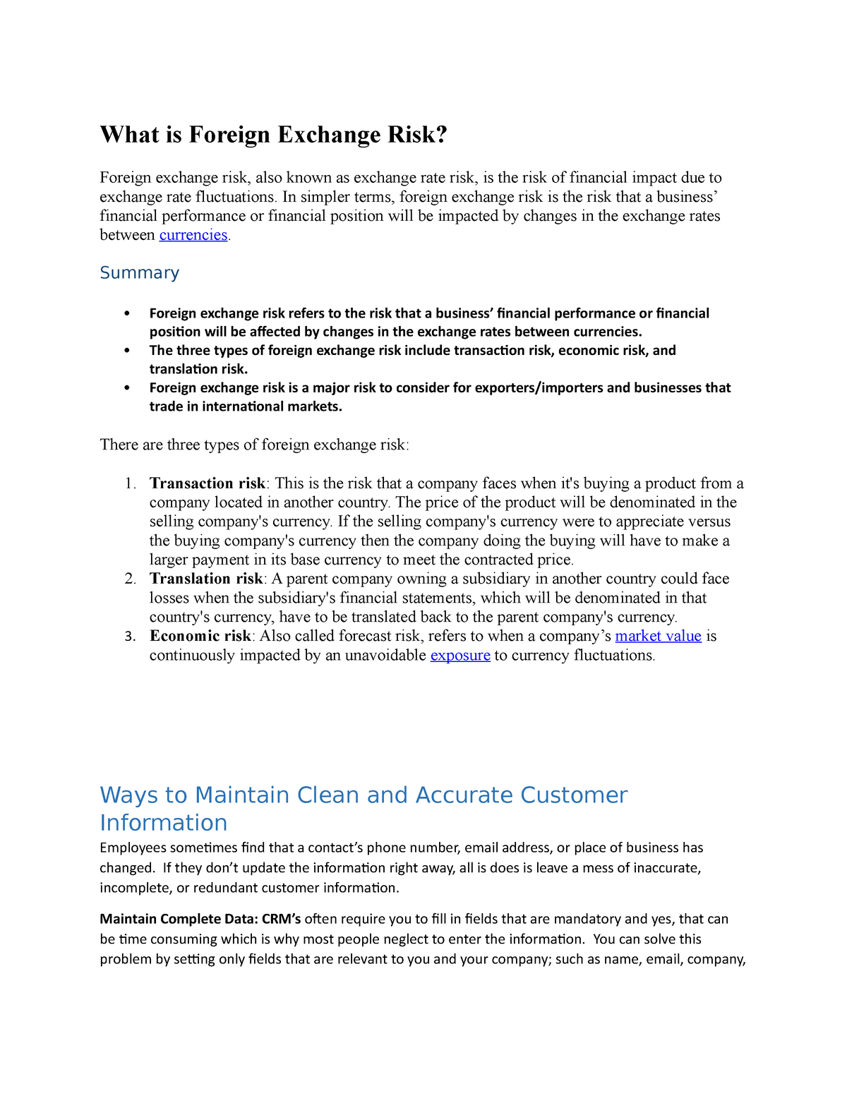  What Is Foreign Exchange Risk What Is Foreign Exchange Risk Foreign 