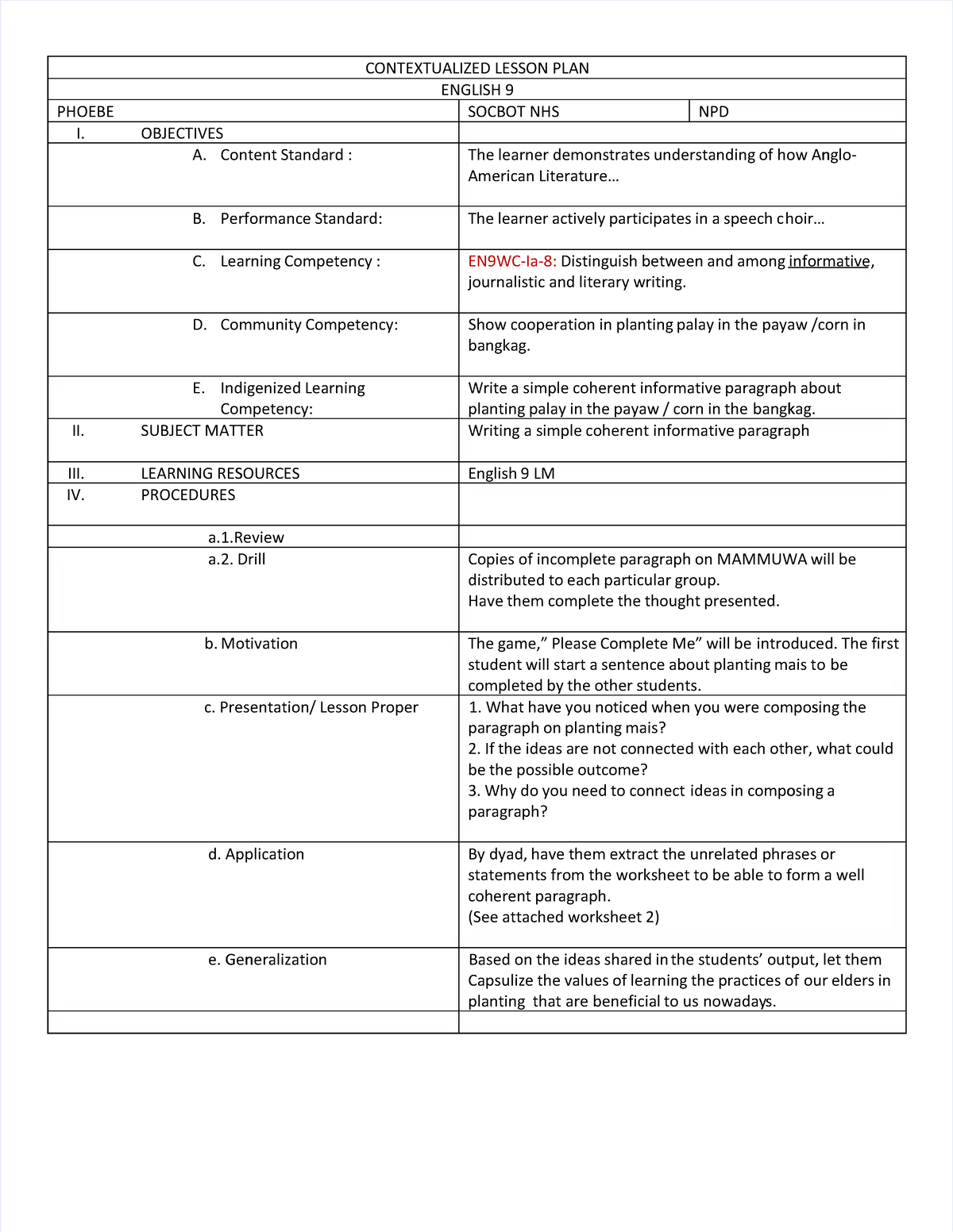 Pdf-contextualized-dlp-in-englishdocx compress - CONTEXTUALIZED LESSON ...