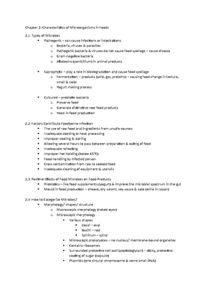 Sample Answer MIC500 FEB 2022 - QUESTION 1 a. Food Microbiology is a ...