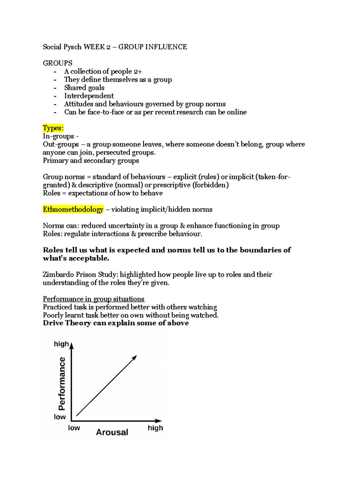 WEEK 2 Social Pysch – Group Influence - Social Pysch WEEK 2 – GROUP ...