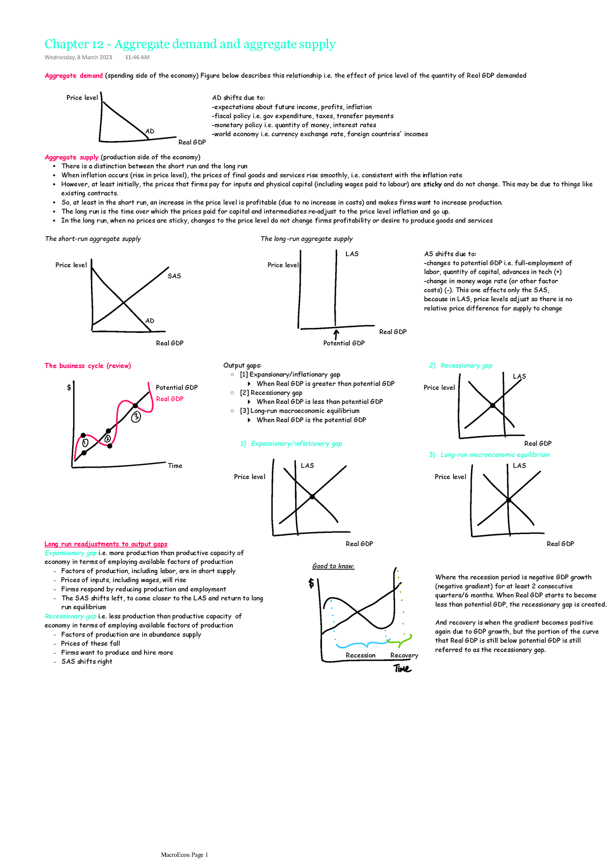 Chapter 12 - Aggregate demand and supply - Aggregate demand (spending ...