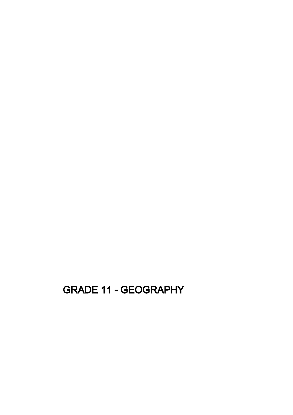 geography grade 11 research project term 1 2023