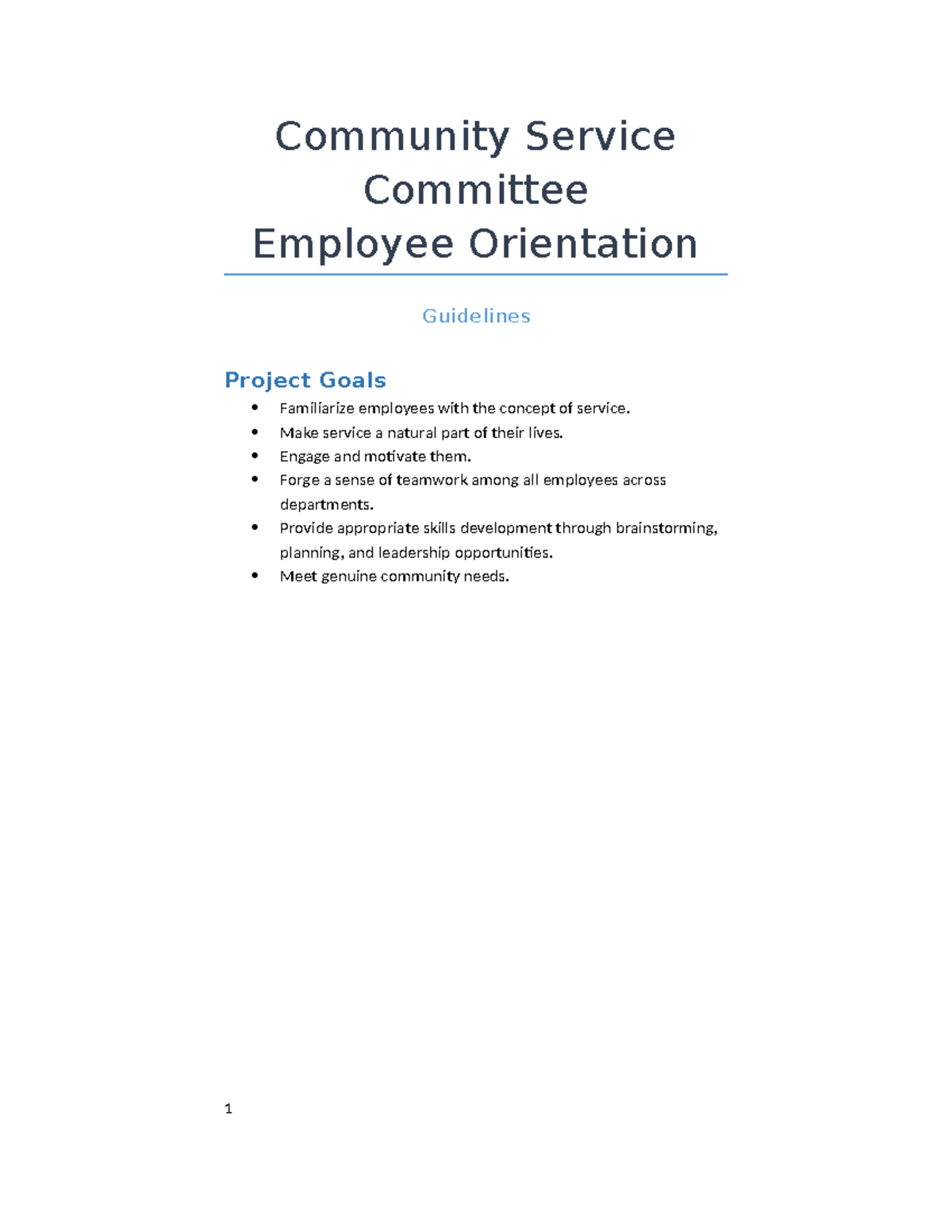 Word 2-3 results 1 - will - Community Service Committee Employee ...
