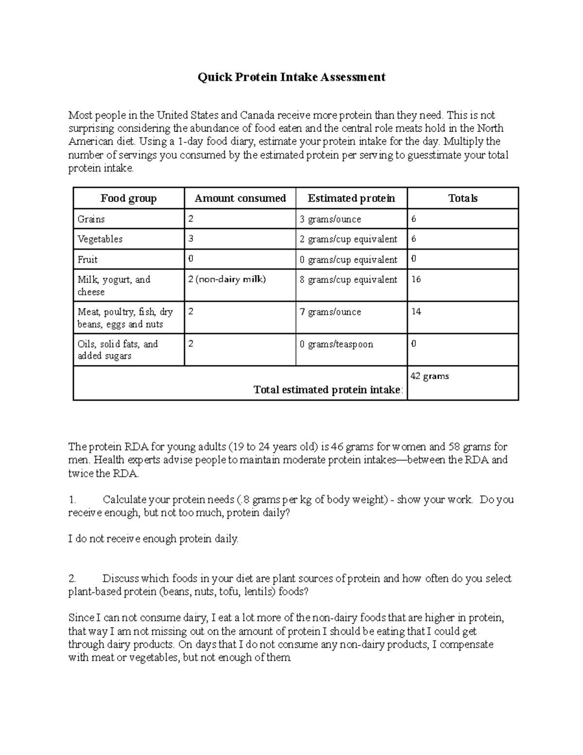 Conclusion Nutrition In Health And Physical Activities