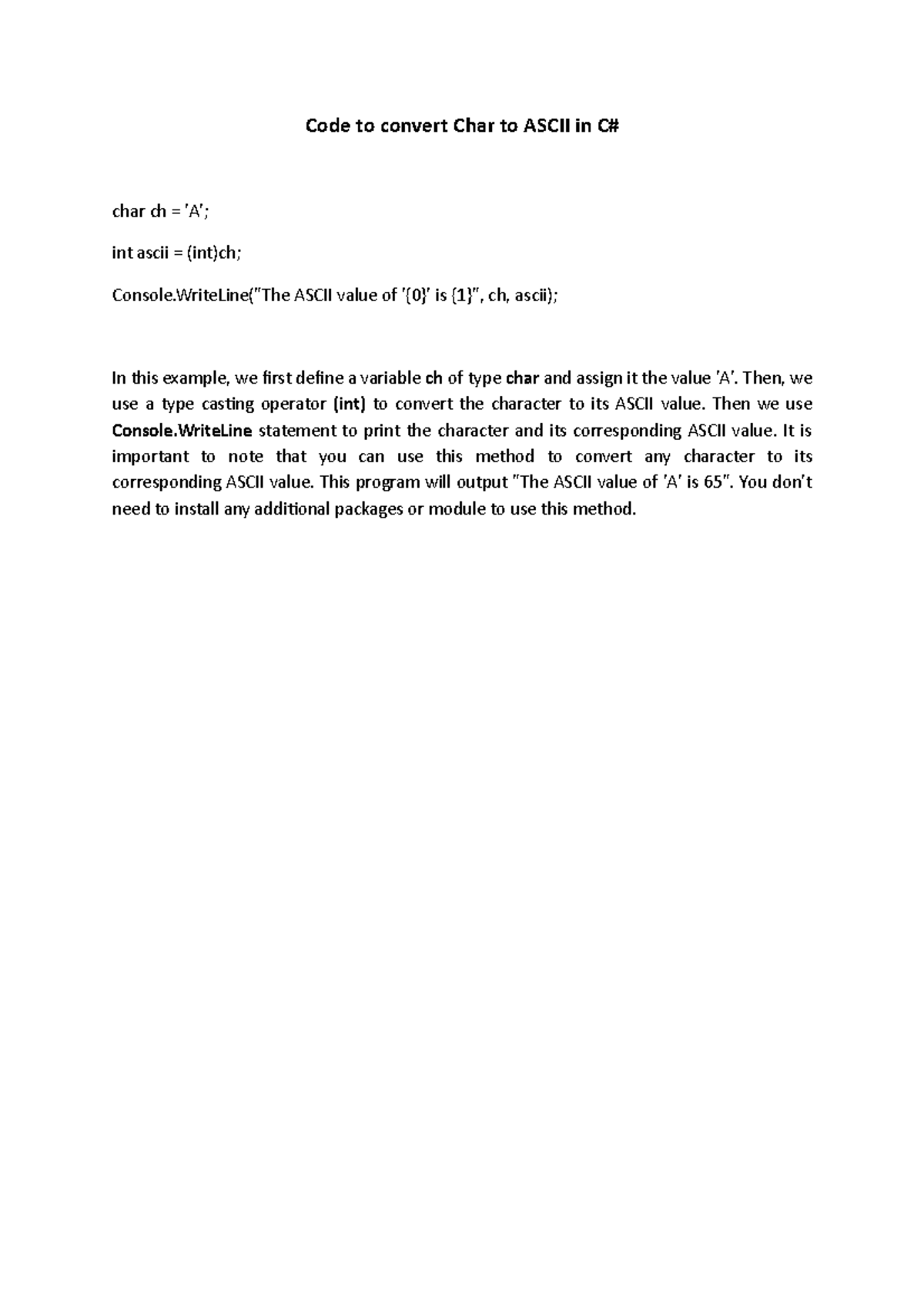 ascii-table-c-programming