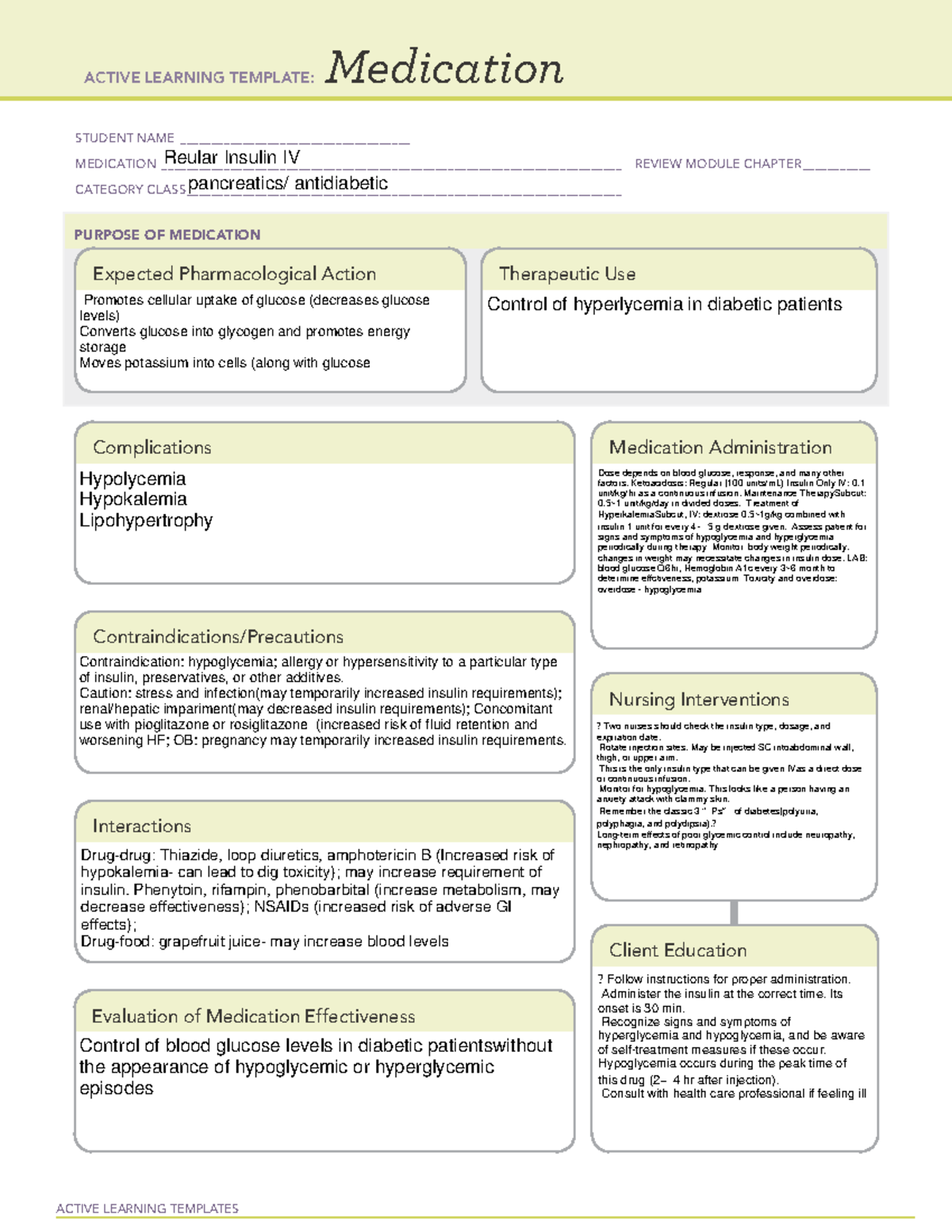 insulin-medication-template