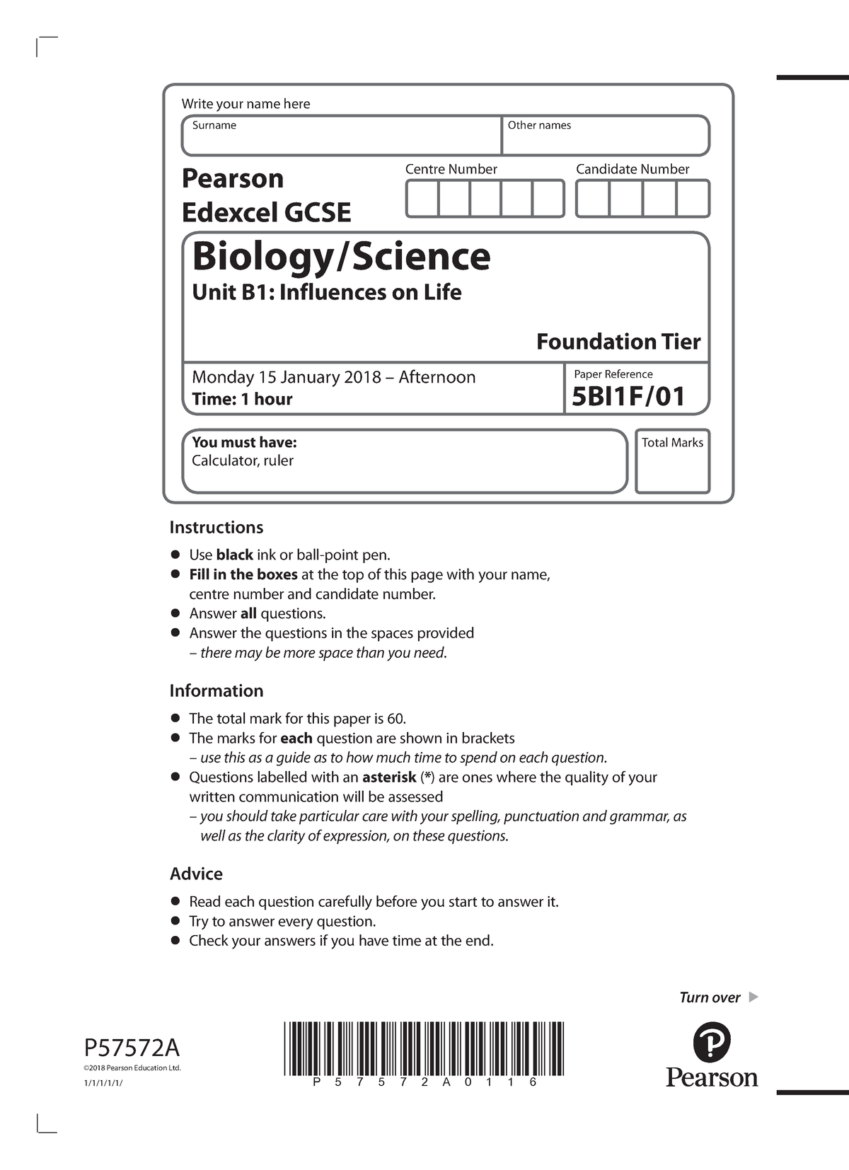 Questionpaper-Unit B 11F-January 2018 - Centre Number Candidate Number ...