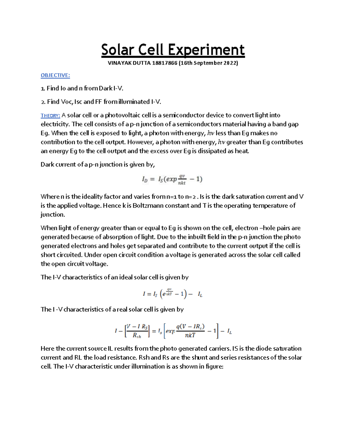 solar cell experiment viva questions and answers