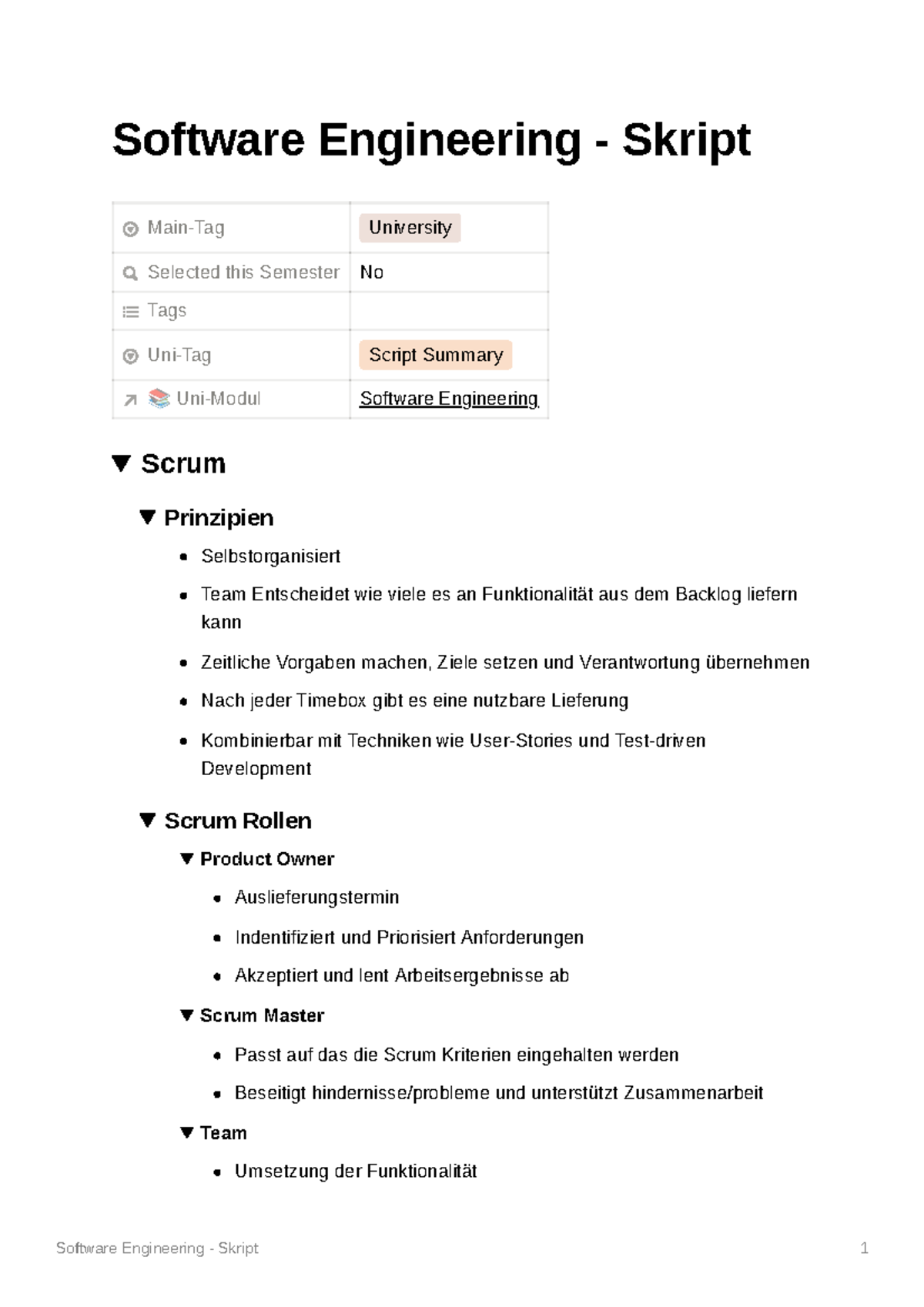 Software Engineering - Skript - Software Engineering - Skript Main-Tag ...