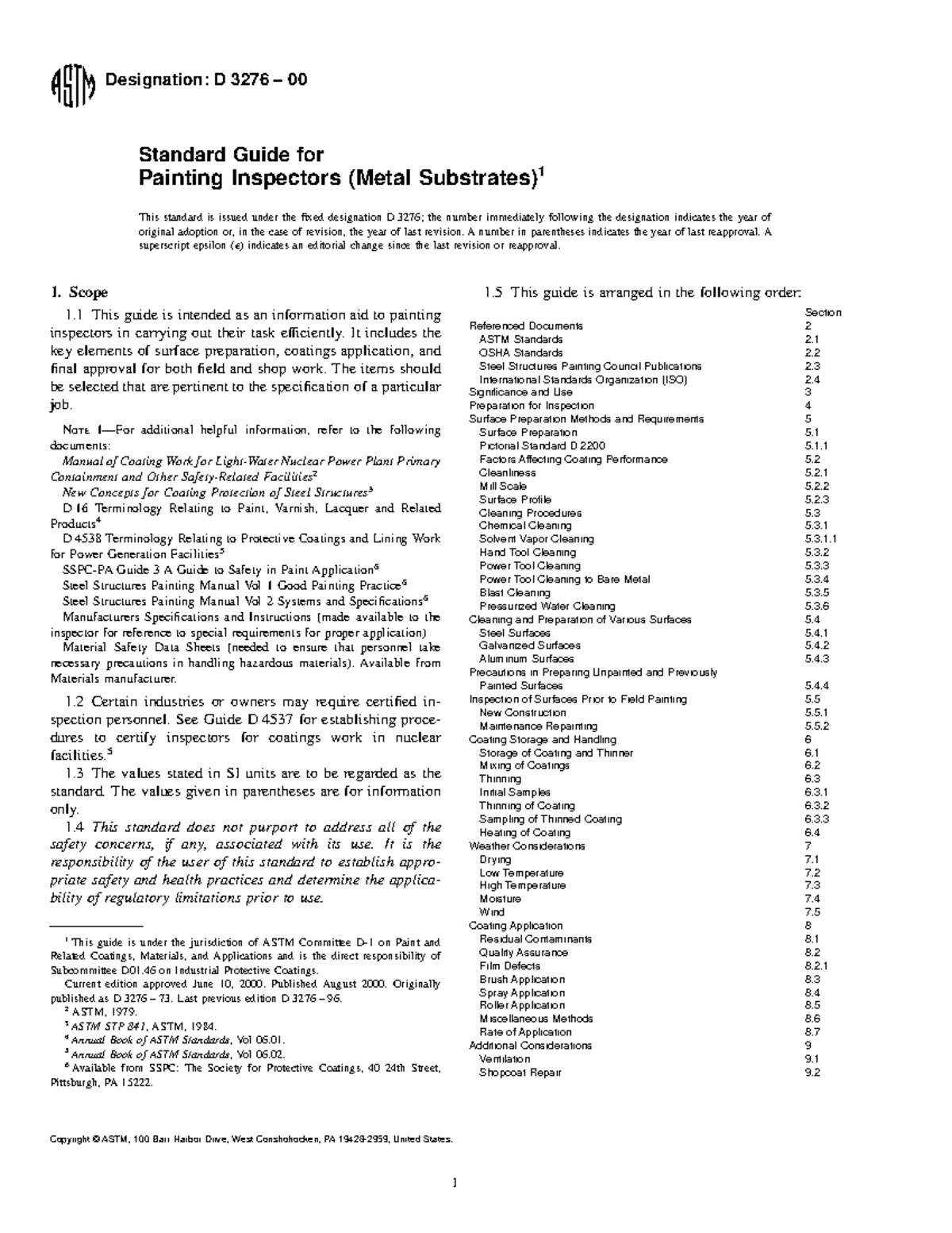 ASTM D 3276 - Apuntes 1-3 - Designation: D 3276 – 00 Standard Guide for ...