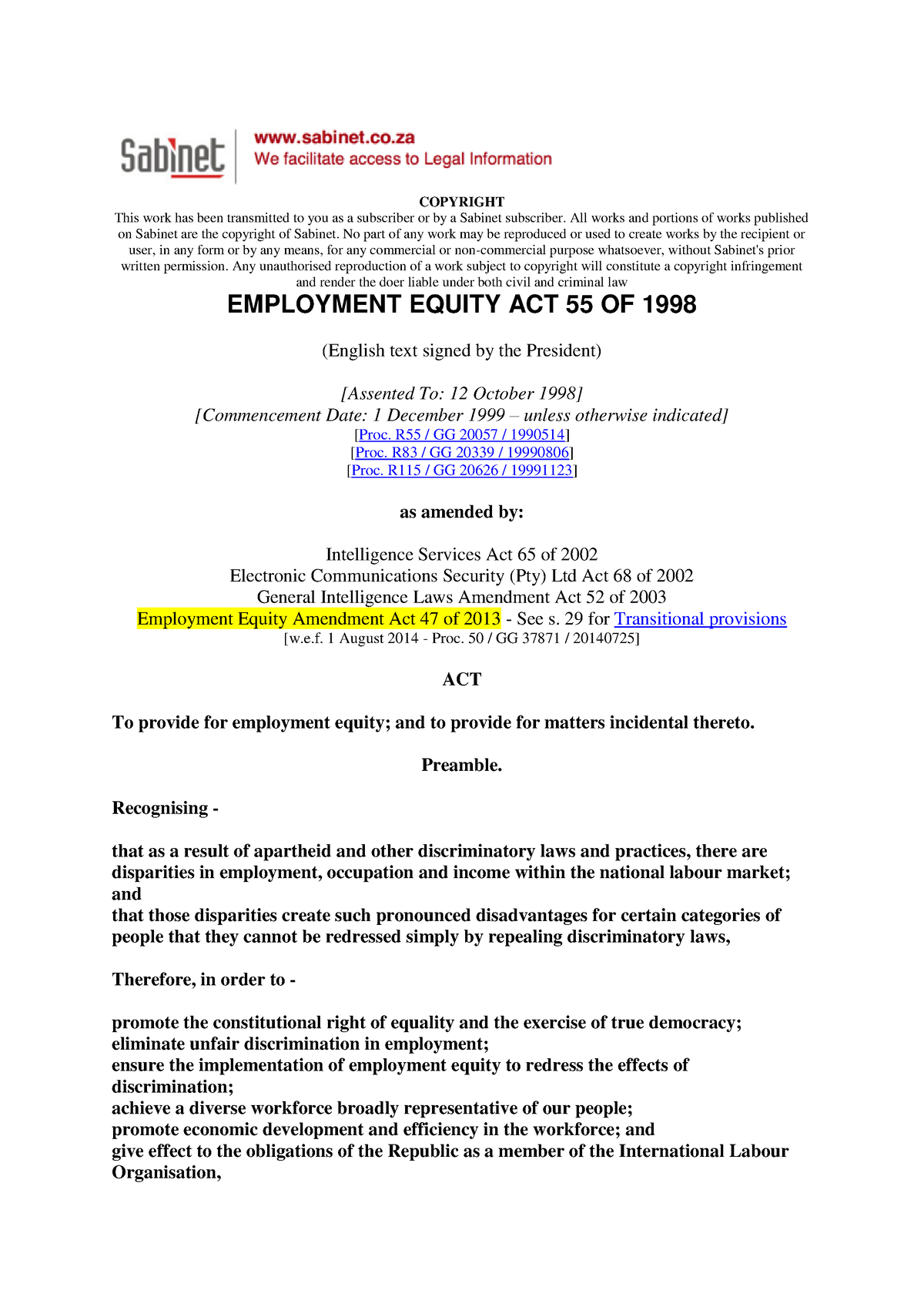 employment equity act essay grade 12