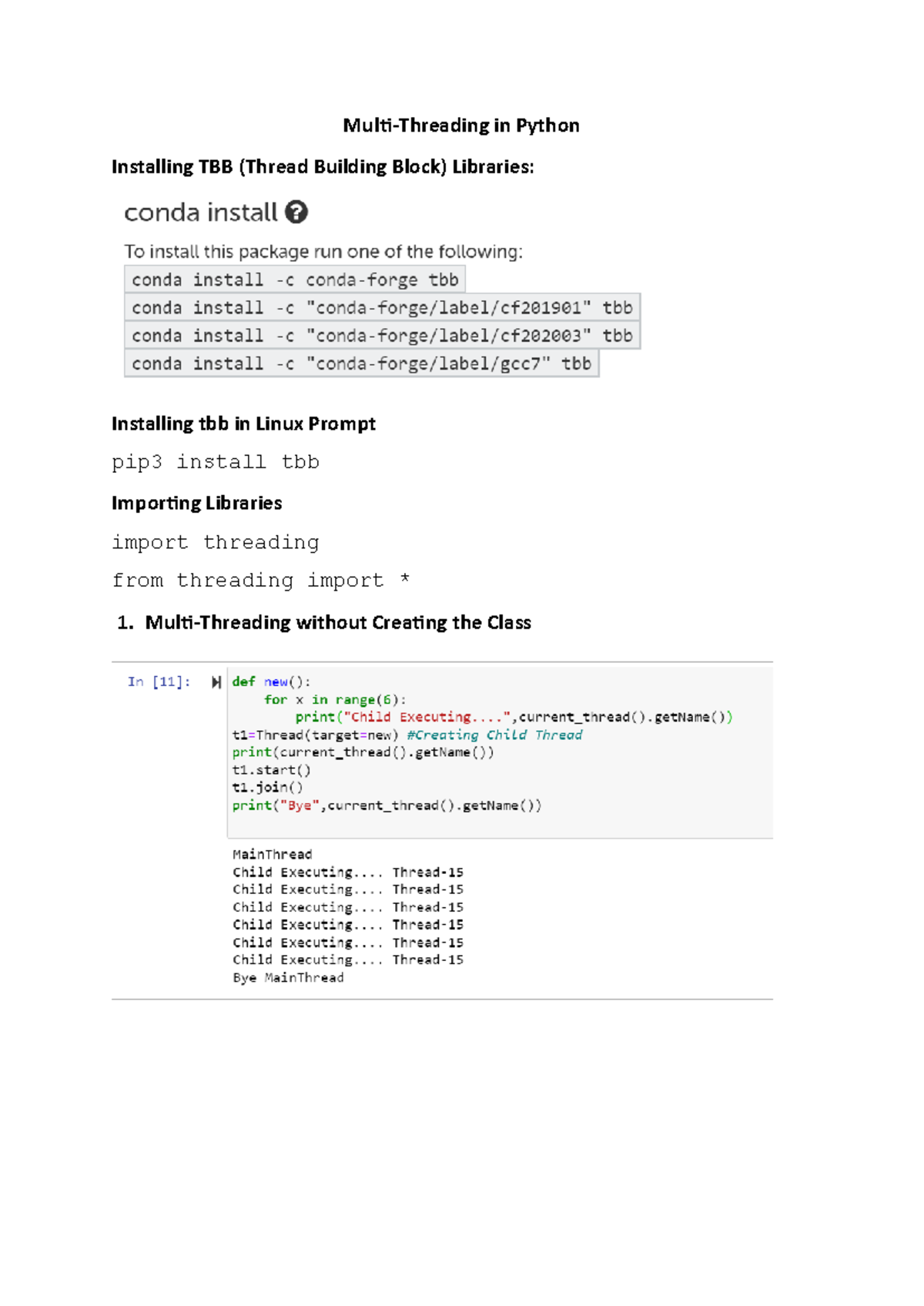 Multithreading in Python compiler design MultiThreading in Python