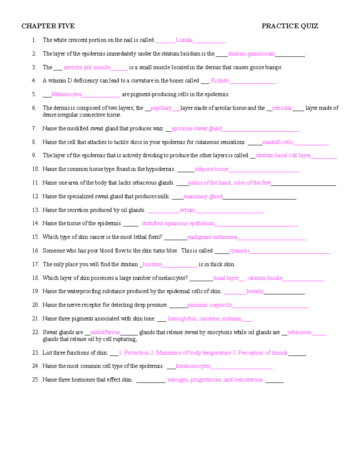 Practice Quiz chapter 5 CHAPTER FIVE PRACTICE QUIZ The white crescent