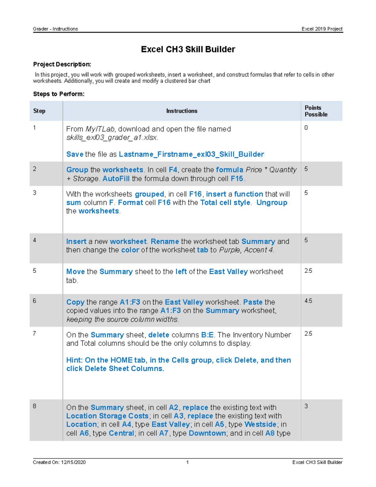 Excel CH3 Skill Builder Instructions Grader Instructions Excel 2019   Thumb 1200 1553 