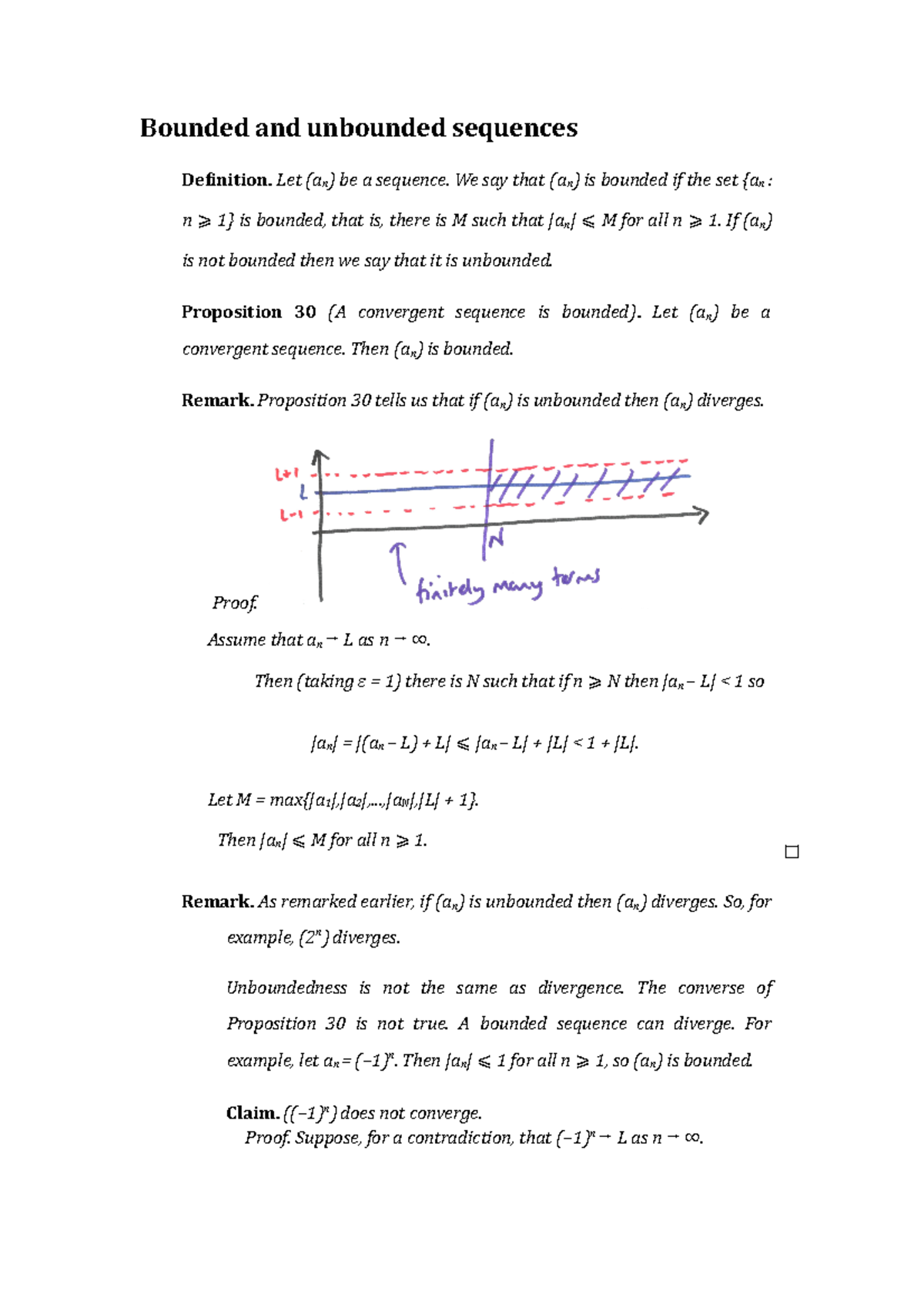 Analysis 17 - Bounded And Unbounded Sequences - Bounded And Unbounded ...