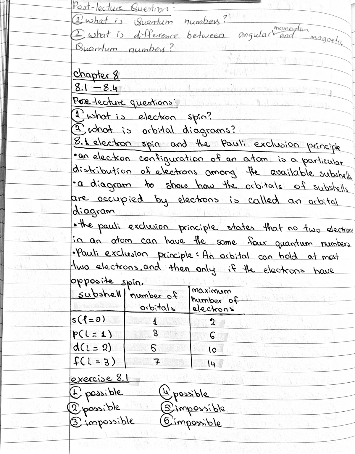 Lecture Notes Chapter 8 - CHE 111 - Studocu