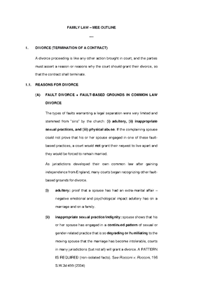 OUTLINE - Child Support - Family LAW - REVIEW + CLASS NOTES - FAMILY ...