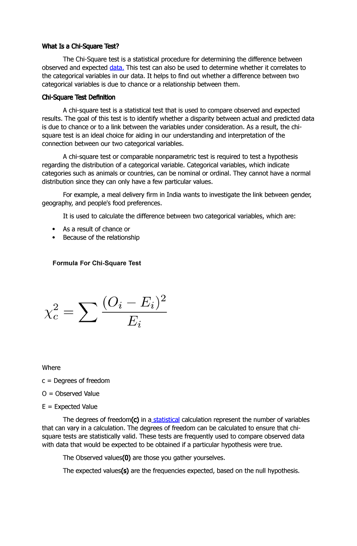 What Does The Critical Value Mean In A Chi Square Test