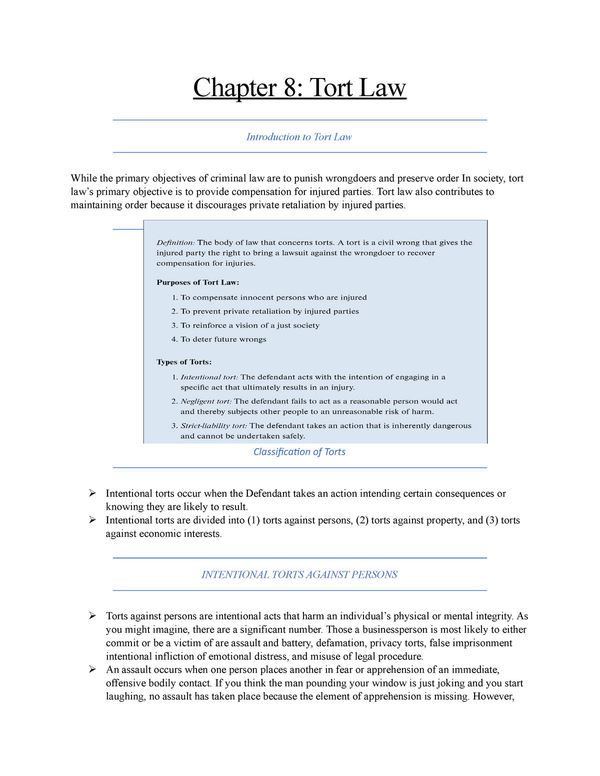 chapter-8-tort-law-chapter-8-tort-law-introduction-to-tort-law