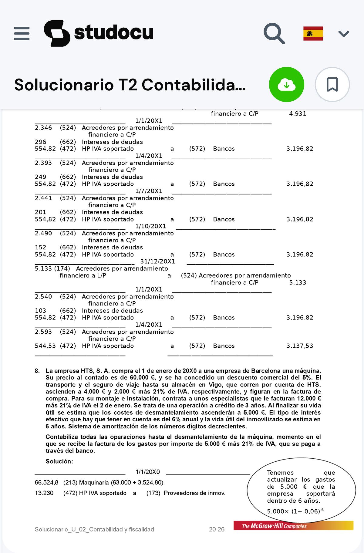 Solucionario T2 Contabilidad Y Fiscalidad - Solucionario Del Libro Del ...