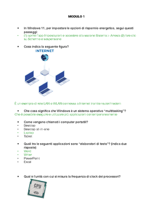 Eipass Modulo 1 Fondamenti DELL - EIPASS MODULO 1 FONDAMENTI DELL’ITC A ...