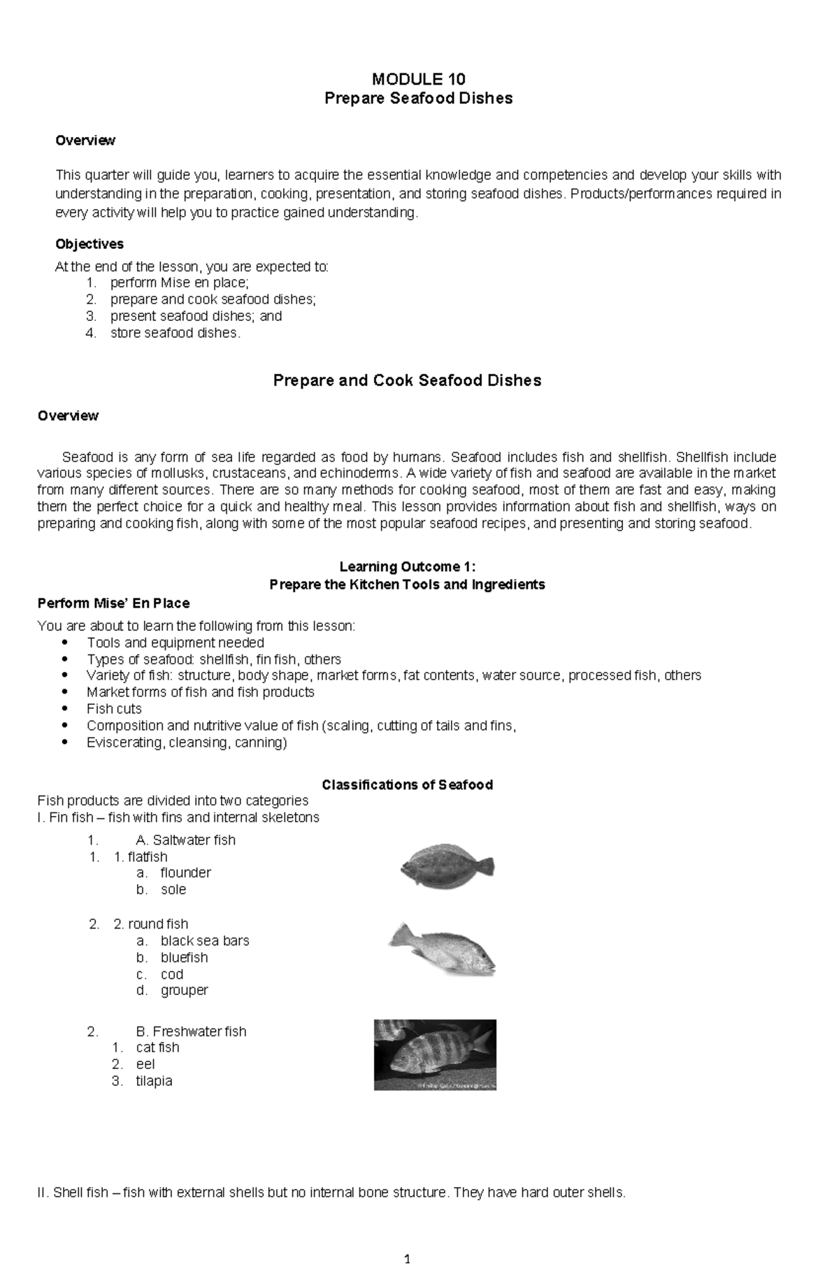 module-10-cookery-prepare-seafood-dishes-module-10-prepare-seafood