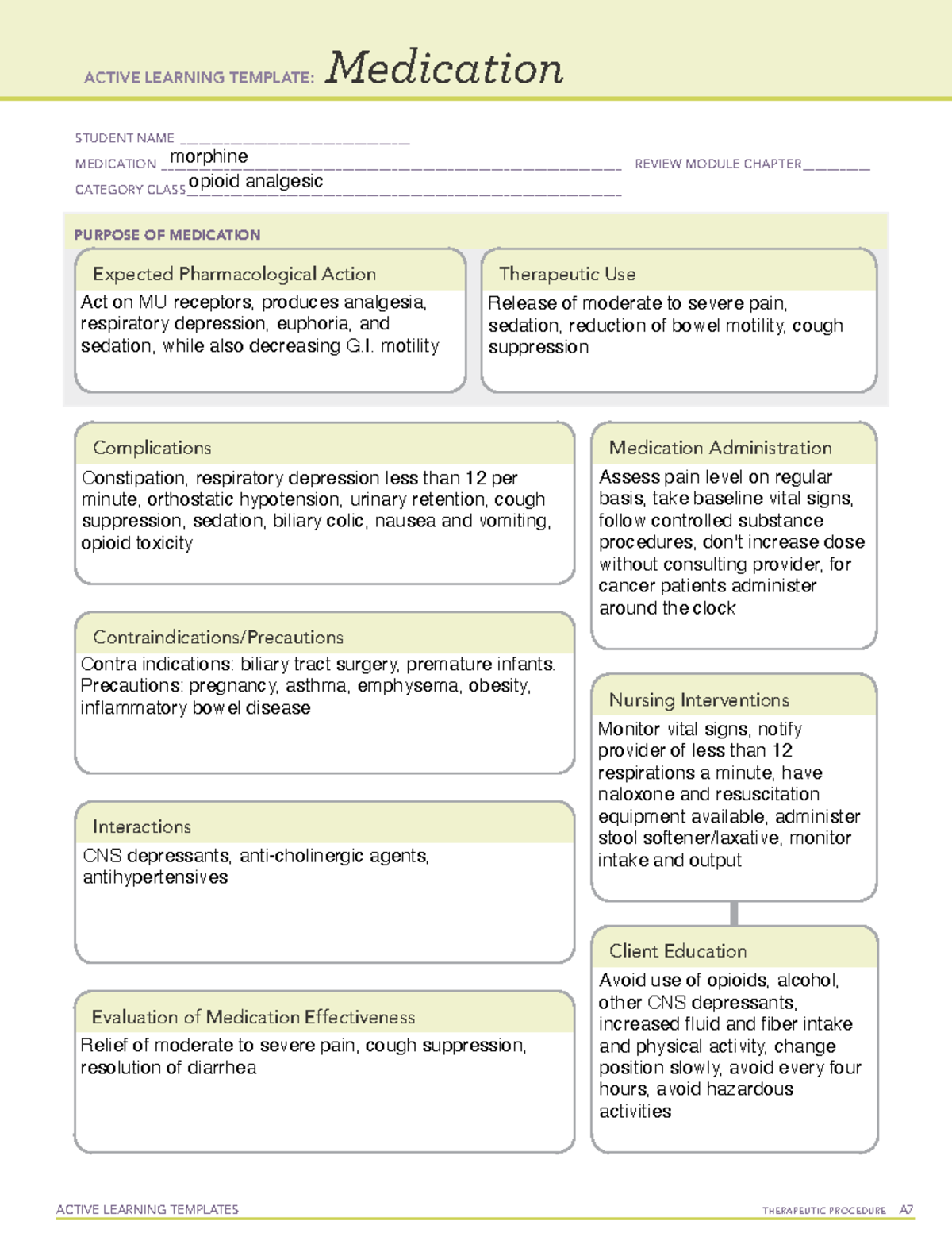 Ati System Disorder Template Substance Abuse, System disorder student