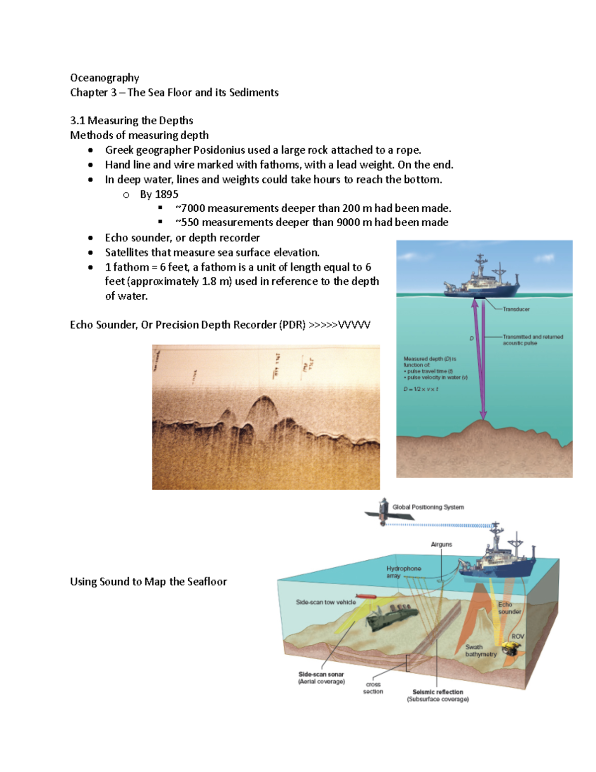 Oceanography - Chapter 3 - Oceanography Chapter 3 – The Sea Floor And ...