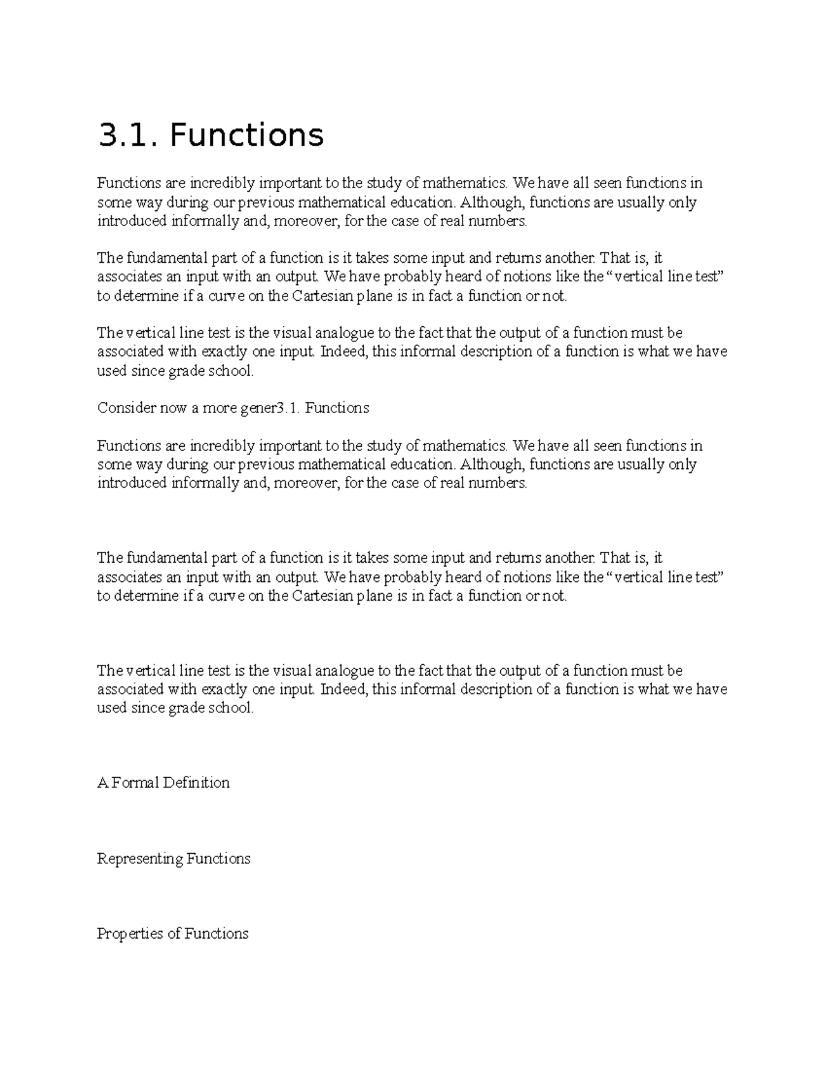 Discrete mathematics for computing and infrastructure 3 functions