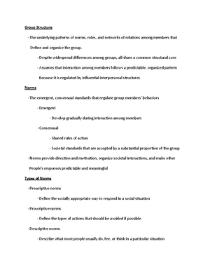 Group Dynamics 1 - Lectures Notes - What is a group? - No widely ...