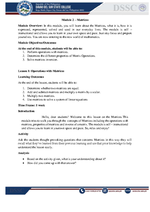 Facilitating learning module 2 lesson 1 2 - ####### ` Davao del Sur ...