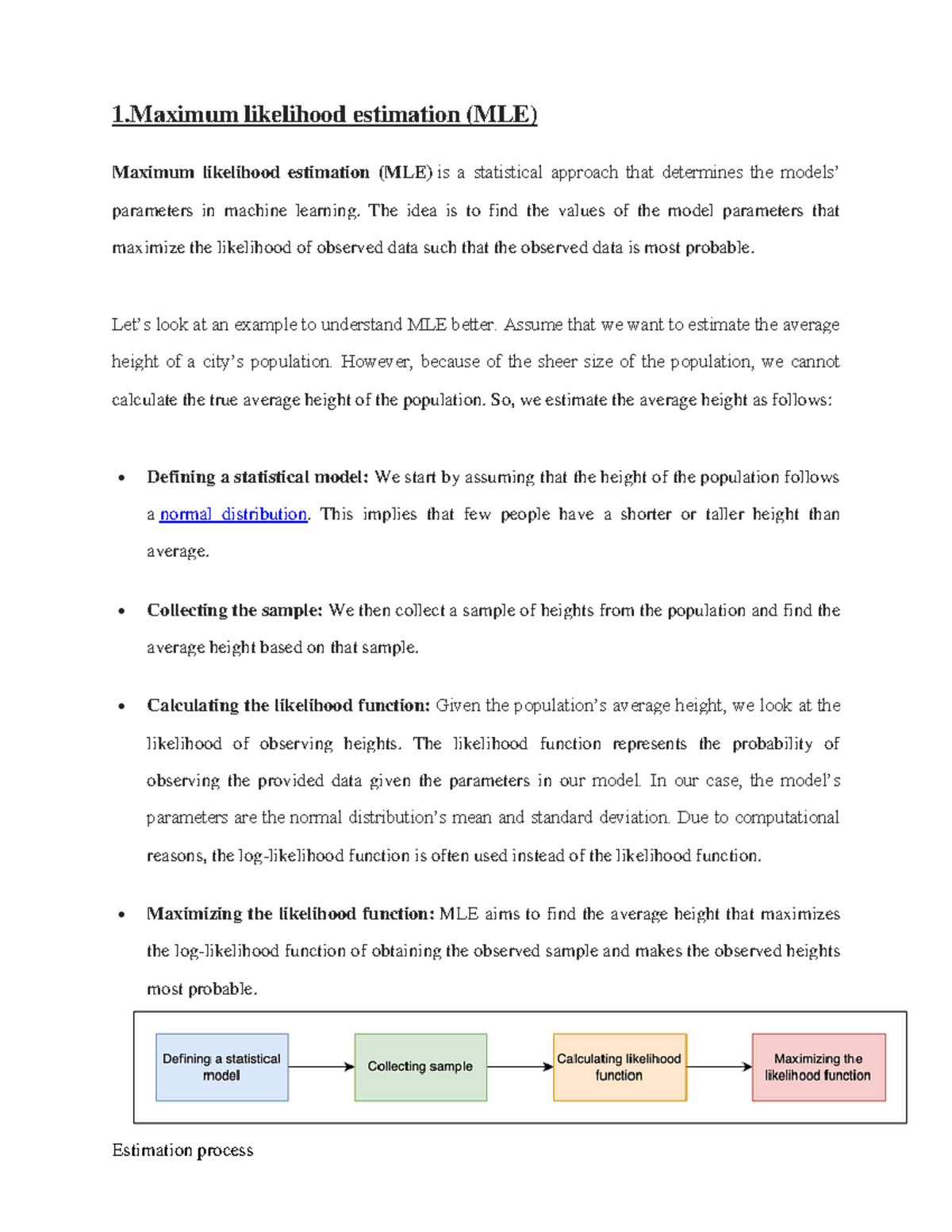 Unit-2-2 - ml lecture notes - 1 likelihood estimation (MLE) Maximum ...