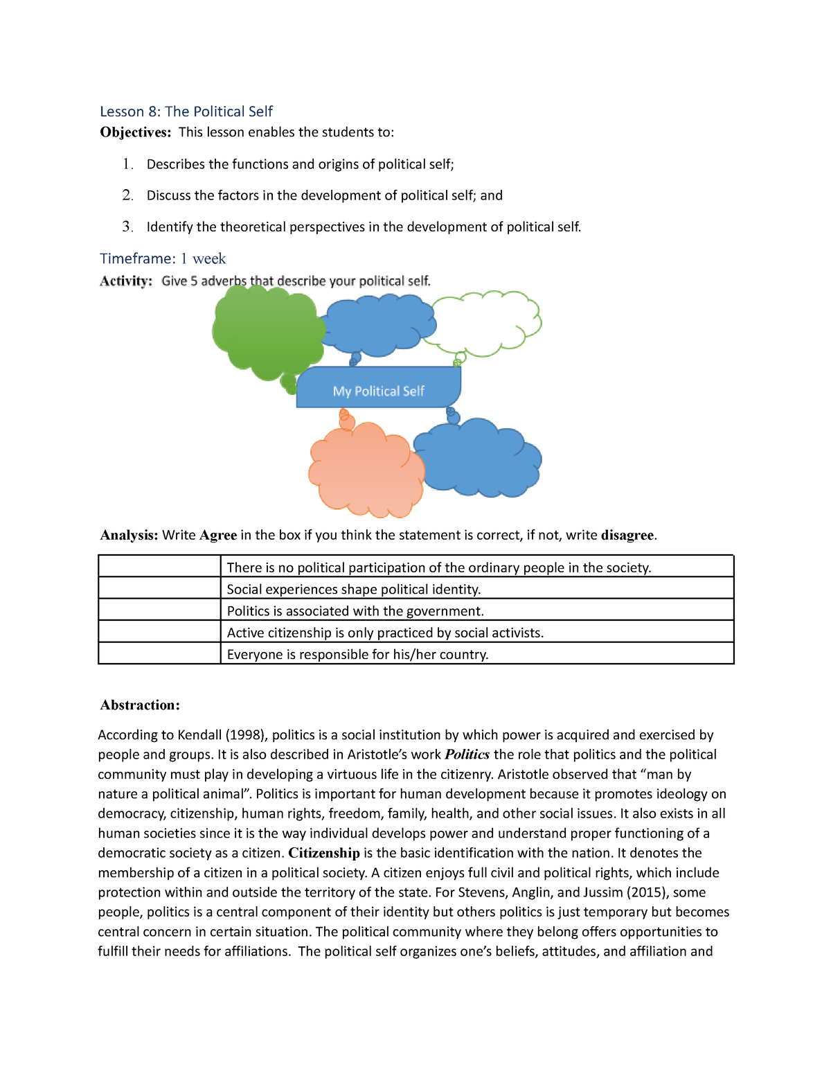 lesson-8-political-self-lesson-8-the-political-self-objectives-this