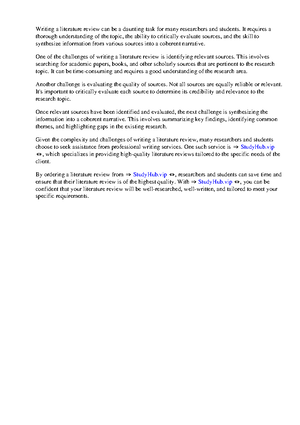 Garrard Health Sciences Literature Review Made Easy The Matrix Method ...