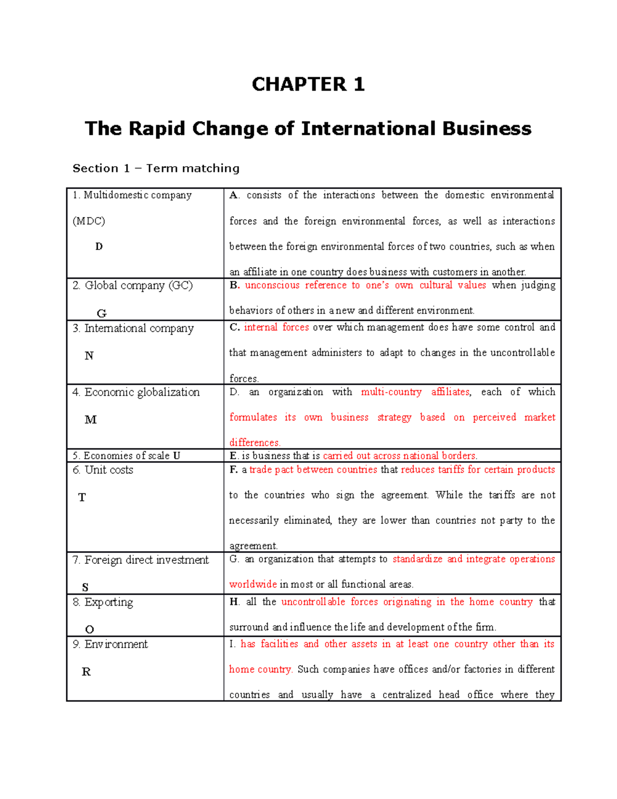 IB Workbook Chapter 1 Done - CHAPTER 1 The Rapid Change of ...
