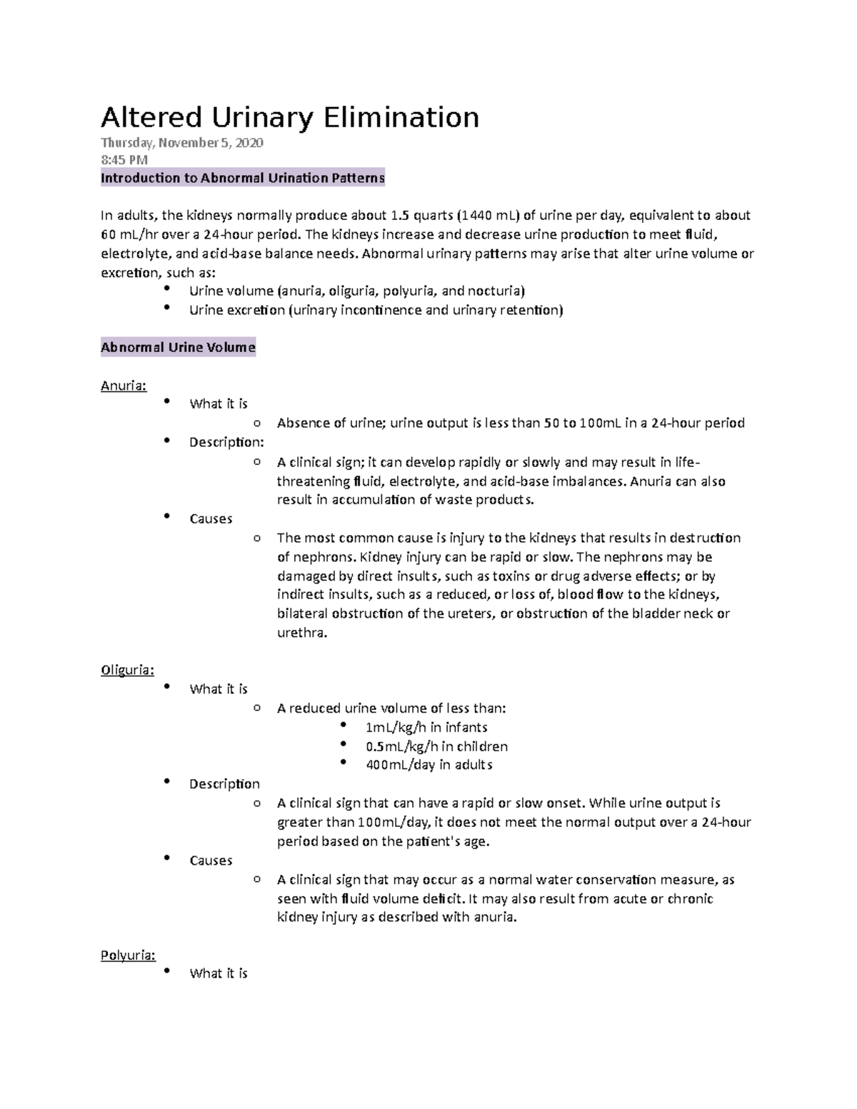 altered-urinary-elimination-altered-urinary-elimination-thursday