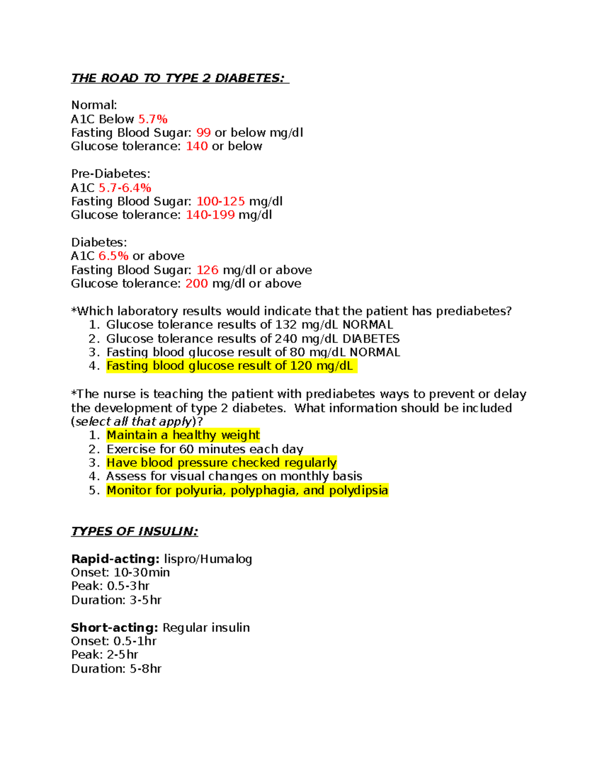 diabetes-lecture-notes-the-road-to-type-2-diabetes-normal-a1c-below