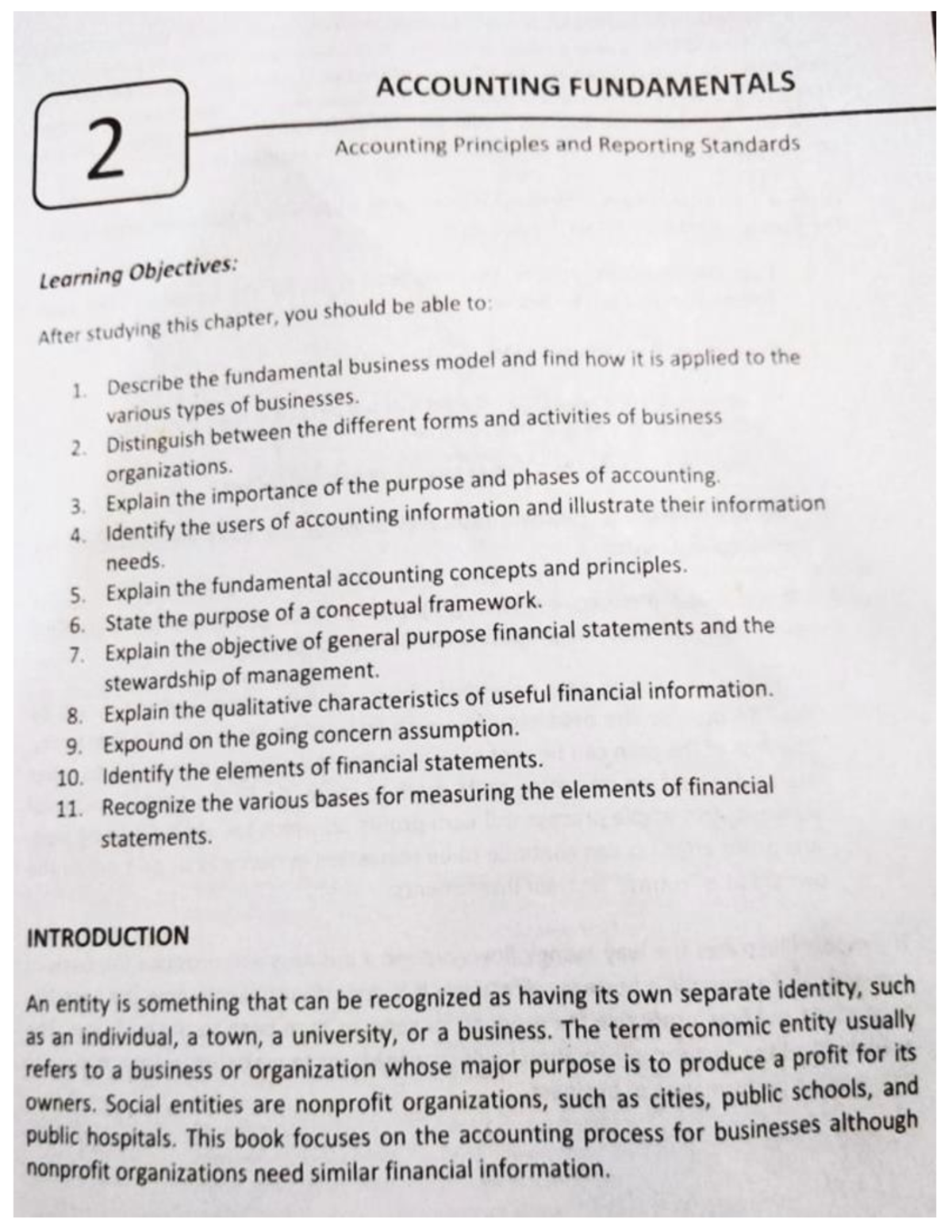 Accounting Fundamentals Accounting Principles and Reporting Standard