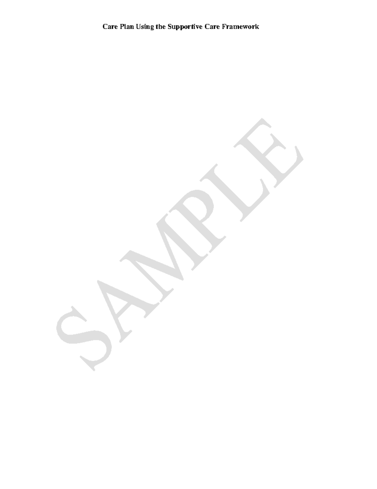 Care plan sample Page, 2nd year - 1a. Patient profile , age, sex ...