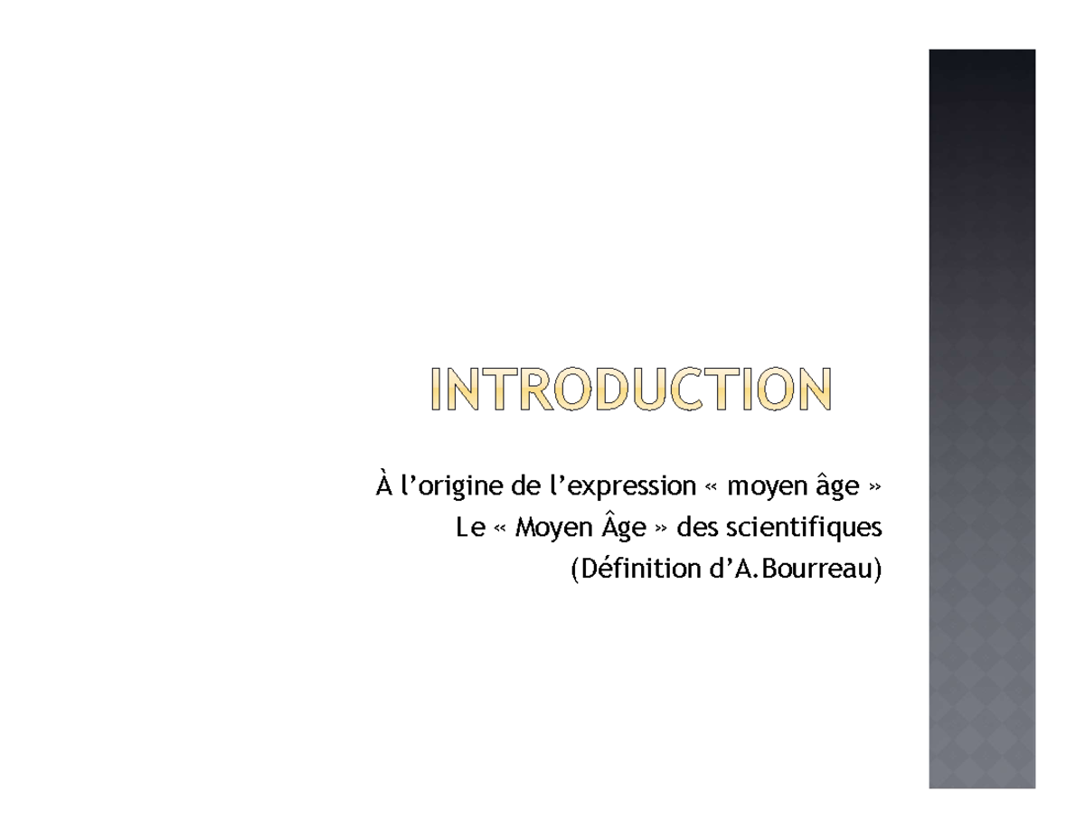 HMA Introduction notes de cours À l’origine de l’expression — free download
