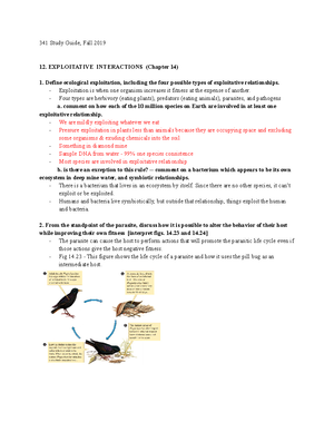 Ecology EXAM 1 Chapter 1 Guide - ECOLOGY EXAM 1 CHAPTER 1 GUIDE ...