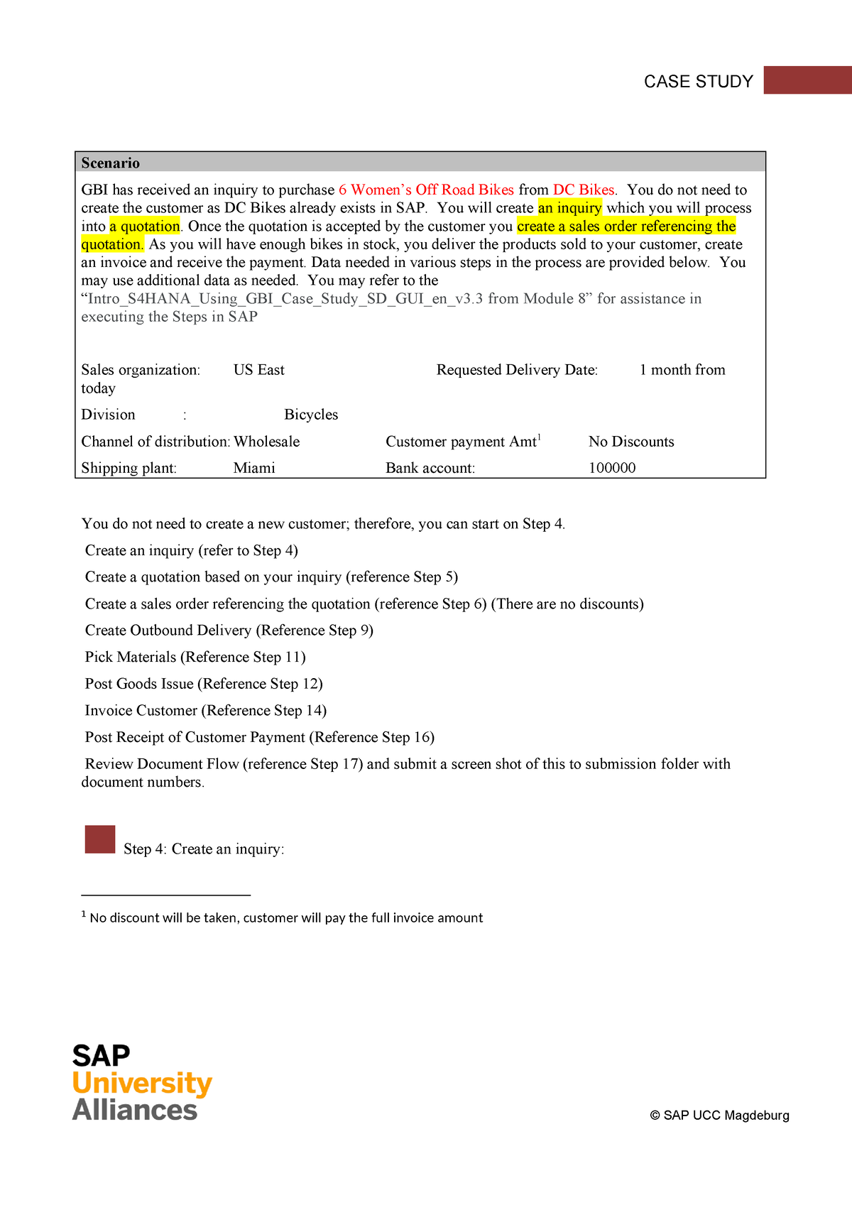 Part B - Part B Final - Scenario GBI Has Received An Inquiry To ...