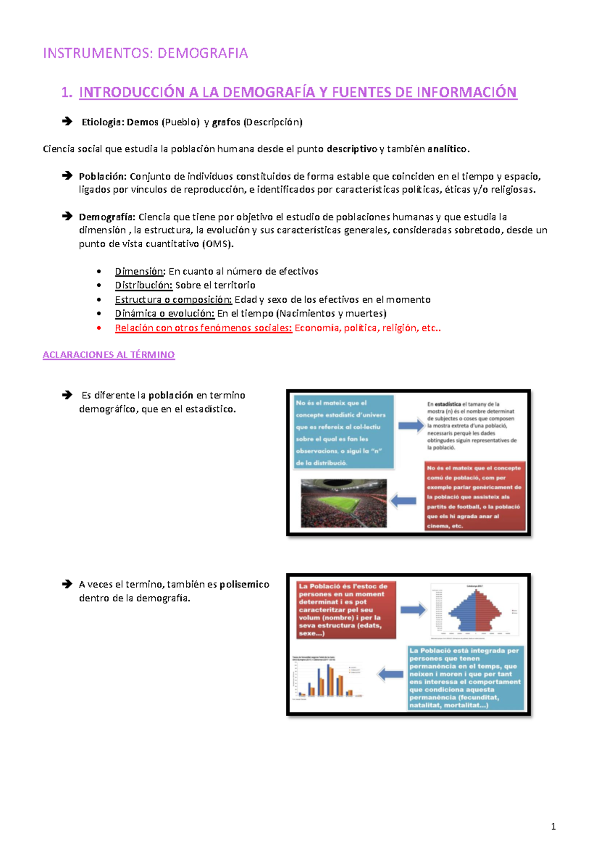 Demografia - Apuntes De Demografía - INSTRUMENTOS: DEMOGRAFIA 1 ...