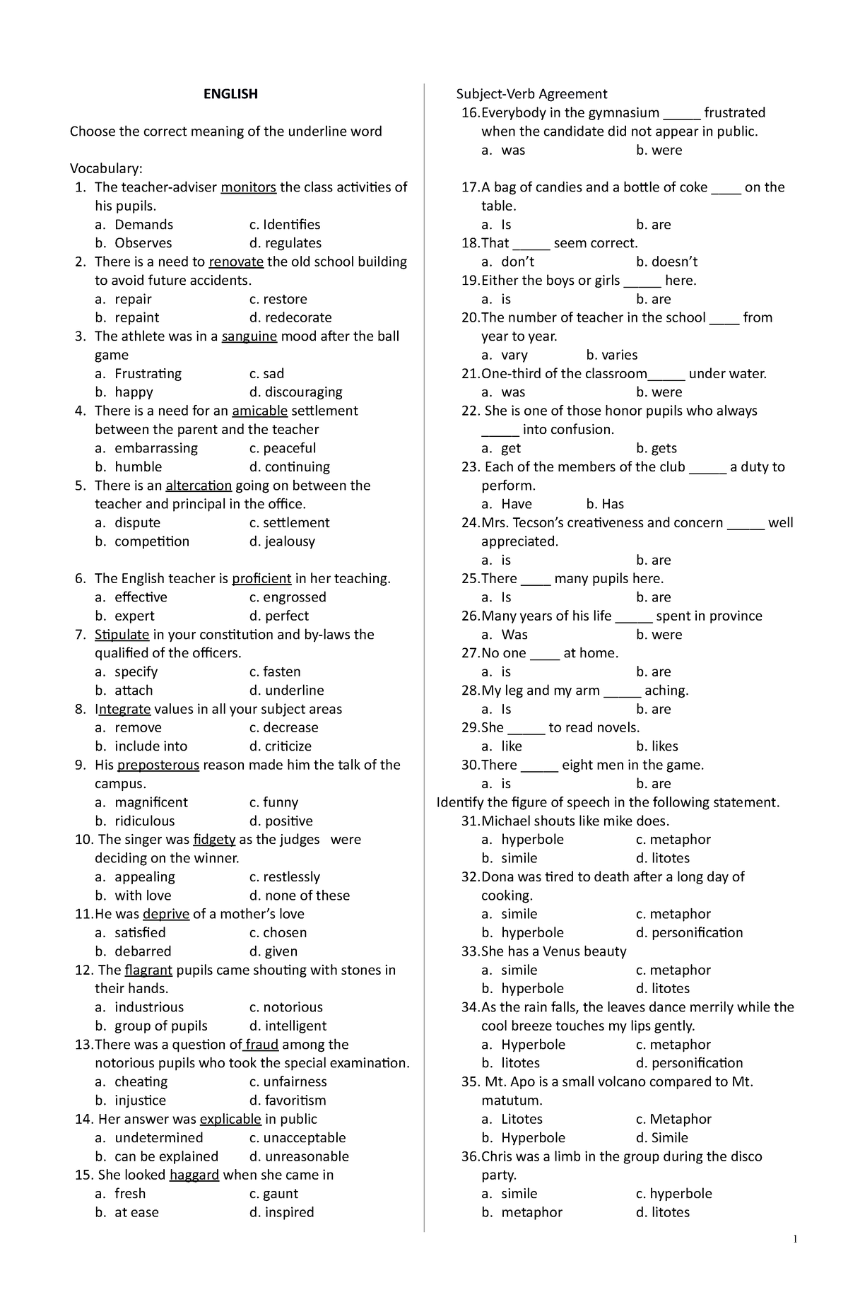 english-notes-english-choose-the-correct-meaning-of-the-underline