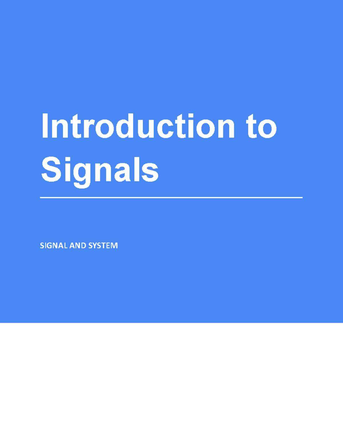 Introduction to Signals - Copyright © 2014-2020 TestBook Edu Solutions ...