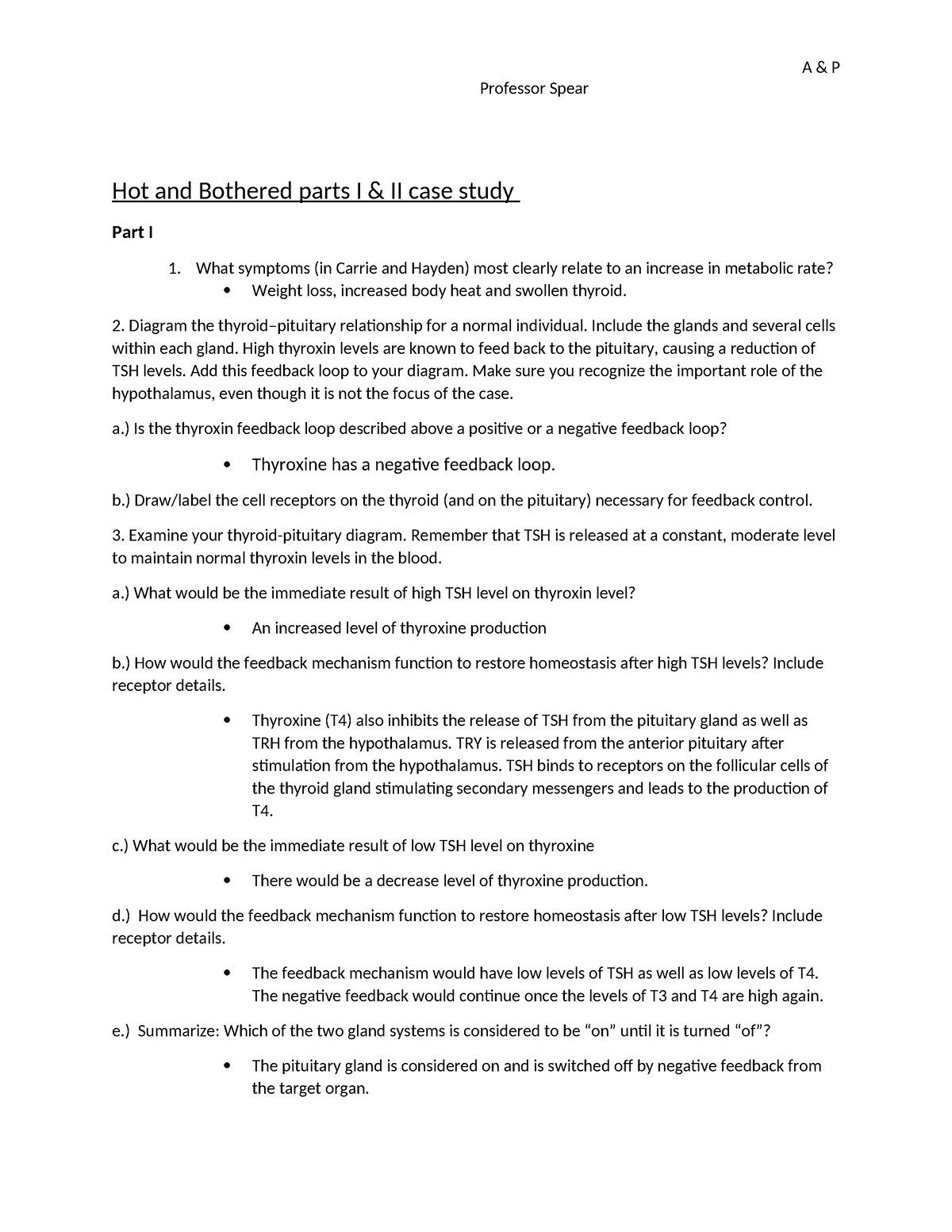 hot and bothered case study answer key