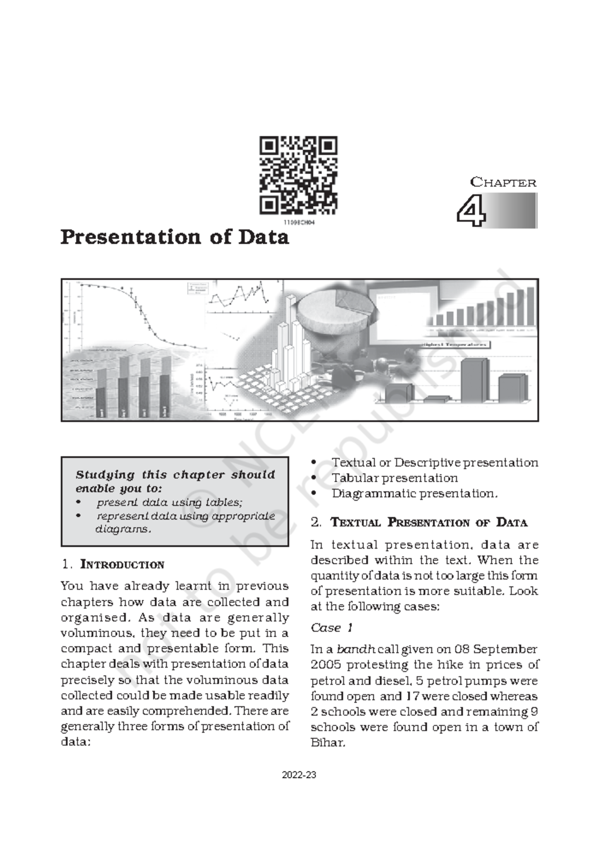 Collection nd presentation of data - Presentation of Data 1 ...