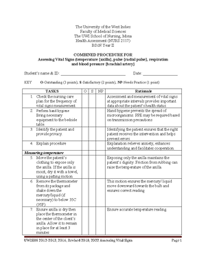 2023 Revised Checklist Handwashing for medical Asepsis - UWISON Revised ...